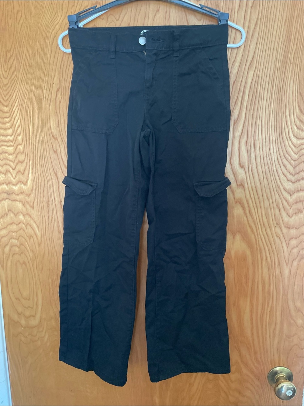 Kids Black Cargo Pants - Durable Everyday Style